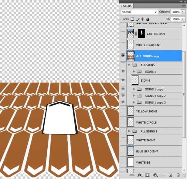 Creation of On my way: Step 5